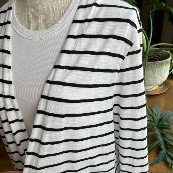 Chico’s Striped Open Cardigan Lightweight Topper - Picture 10 of 11